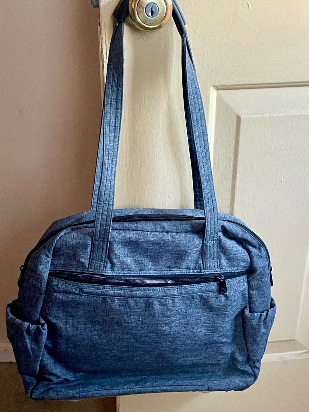 Lug Heather Grey Sprinter Large Tote Bag EUC